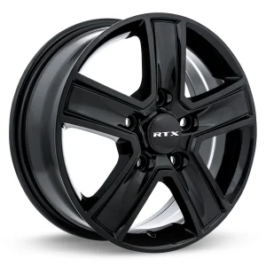 RTX Wheels – Transit – Black – 16″x6.5″ 60mm – All weather Wheels – 507434
